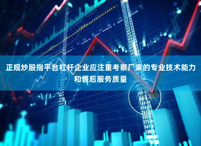 正规炒股指平台杠杆企业应注重考察厂家的专业技术能力和售后服务质量